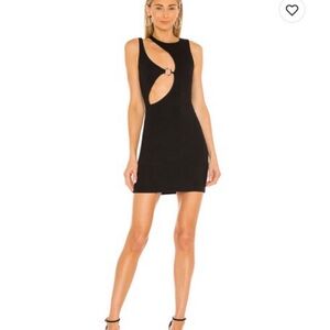 H:ours Revolve Safiya Mini Dress in Black